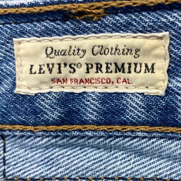 Levi's Ribcage Wide Leg Women's Blue High Waisted Baggy Denim Jeans Size 29 - Picture 4 of 5